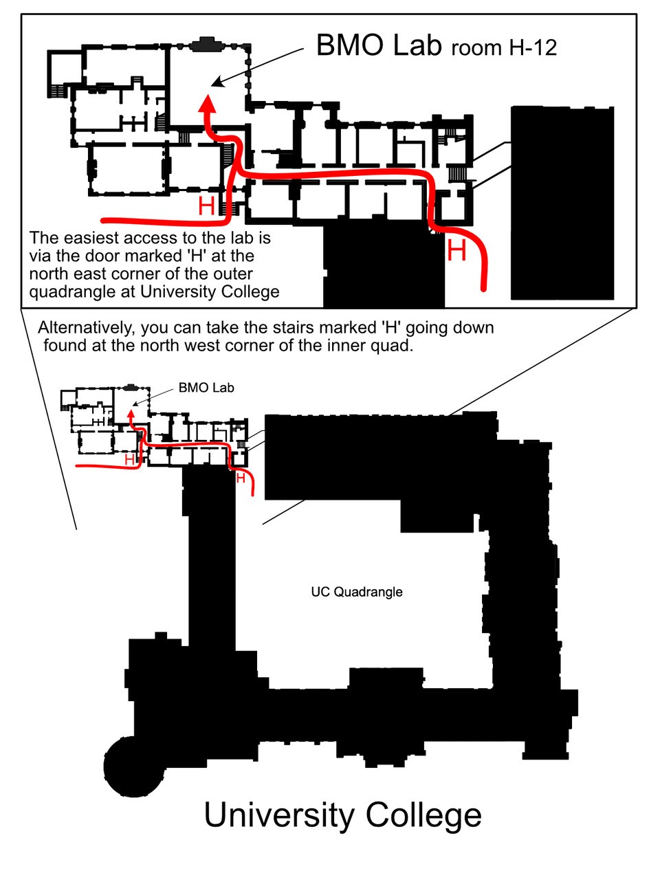 Map to BMO Lab