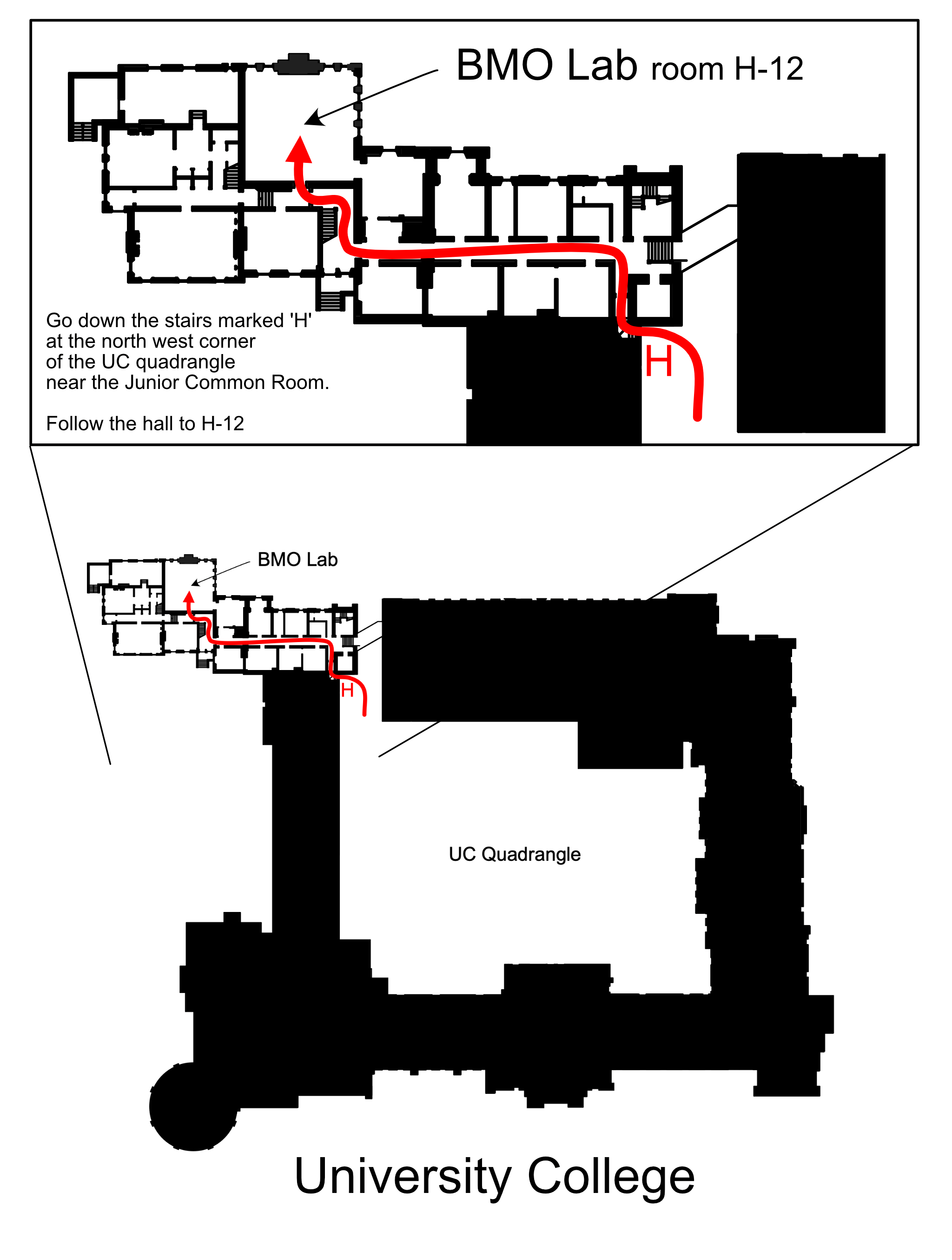 Map of new BMO Lab location