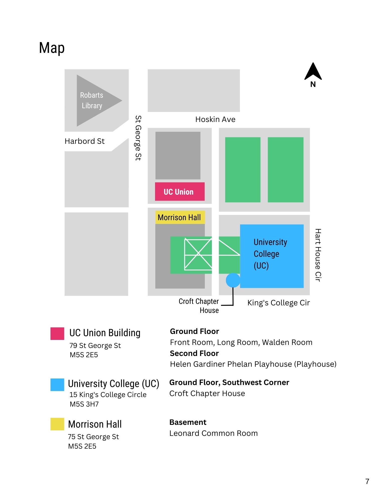 FOOT 2023 facilities map