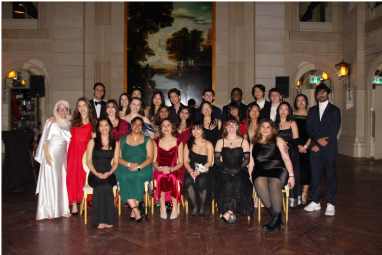 Group shot of students at Fireball dance at University of Toronto