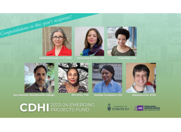 winners of 2023-24 CDHI Emerging Projects Fund