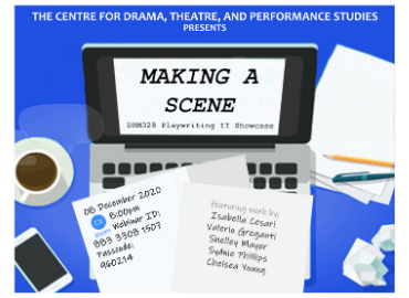 Poster for DRM328 Playwriting Showcase