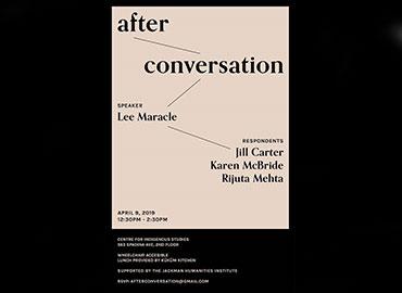 Poster for After Conversation event